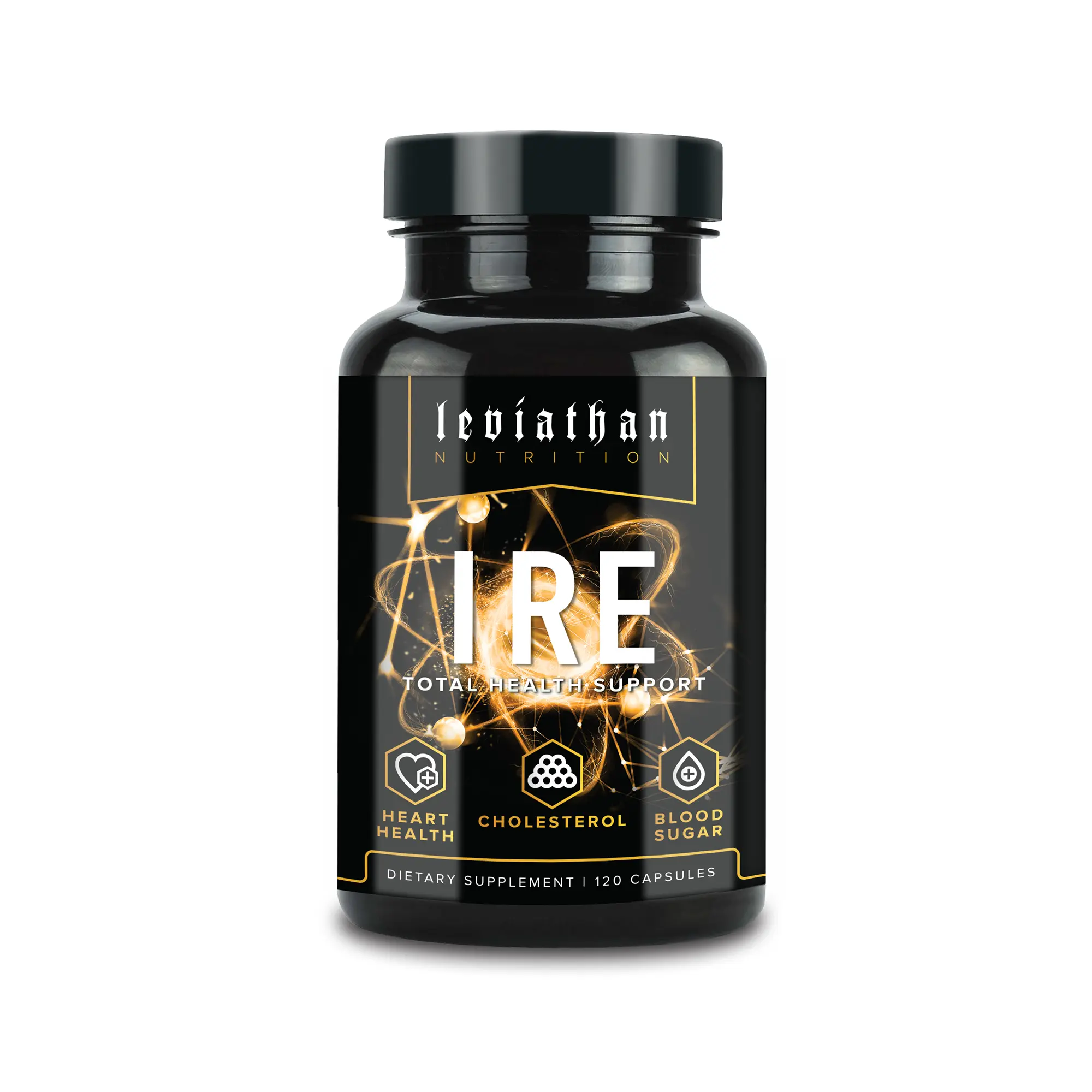 Leviathan Nutrition IRE Antioxidant Dietary Supplement Pack - 120 Capsules, Heart Health Support, Cholesterol Management, Botanical Extracts, Chromium, Multi-Ingredient Herbal Vitamins Supplements, Chromium Vitamins Supplements