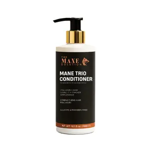 Mane Trio Conditioner: 3-in-1 Hair Growth, Ketoconazole Volumizing shampoo for Thinning & Fine Hair Rosemary – Sulfate & Paraben Free – 300ml