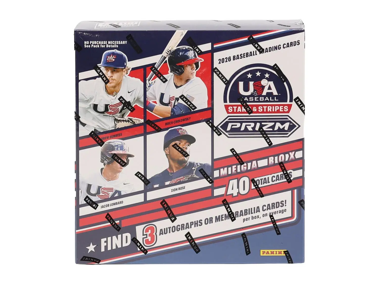 2026 Panini Prizm USA Stars and Stripes Baseball Mega Box