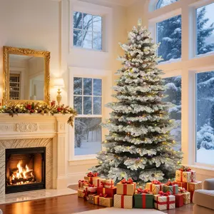 YITAHOME 6/6.5/7.5 FT Artificial Christmas Tree(with Lights), Pre-Decorated Special Style Christmas Tree, for Party, Home Decor