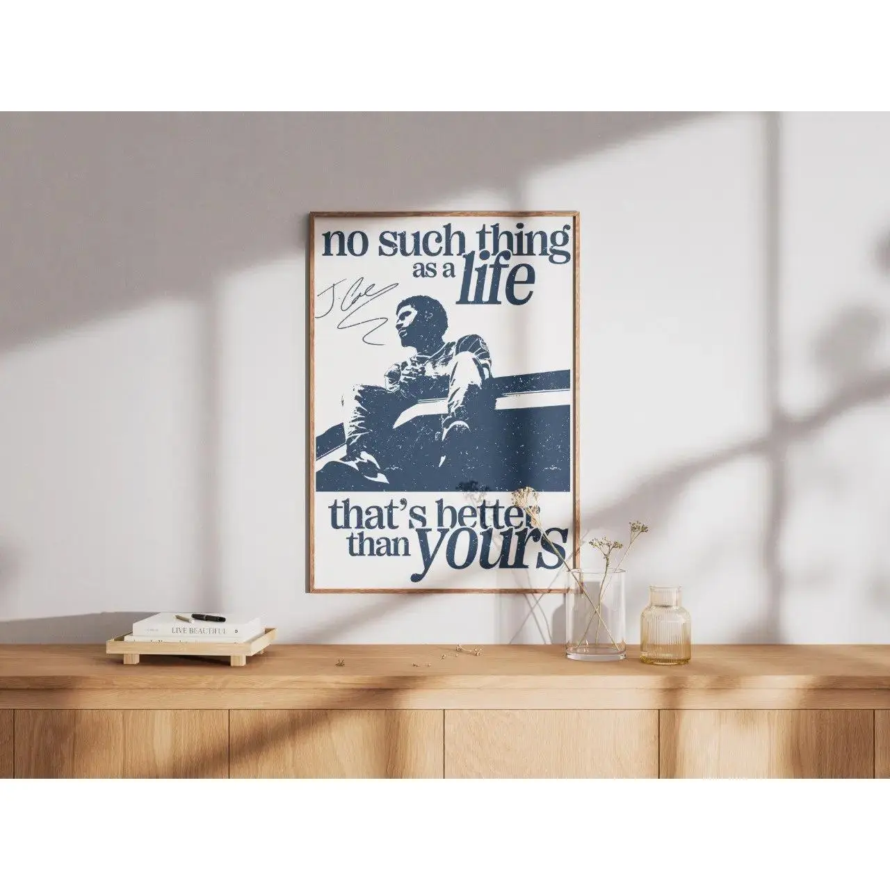 J.Cole Love Yourz 2014 Forest Hills Drive Unframed Wall Art Print - Mount-Compatible Artistic, Aesthetic Wall Decor, Fade Resistant Decoration, Small Biz Support Home Supply for Indoors Dorm Room, Home Supplies