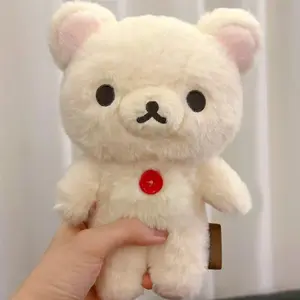 20cm Rilakkuma Plush Doll Long Haired Series Super Soft Kawaii Cartoon Bear Cute Stuffed Animal Basic Style Kids Gift