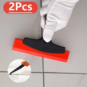 2pcs/Set Multifunction Tile Scraper Shovel Grout for Car Film Glass Snow Gap Filling Cleaning Ice Trowel Remover Construction Tool