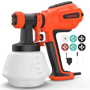 120V AC Paint Sprayer,800W HVLP Paint Sprayer, includes cleaning tools and a funnel,4 nozzles and 3 spray modes,easy to clean,suitable for furniture,cabinets, fences,walls,doors,and garden chairs