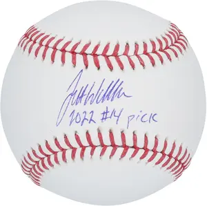 Jett Williams New York Mets Autographed Baseball with "2022 #14 Pick" Inscription - Fanatics Authentic Certified