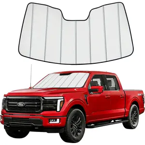 Windshield Sun Shade for Ford F150 2021-2025,Premium Folding Windshield Sun Shade for Ford F-150, Window Sunshade Sun Visor Protector Blocks UV Rays