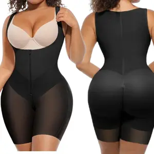 FeelinGirl #Live FeelVibe Fajas Colombianas Moldeadoras Butt Lifting Shapewear Tummy Control Postpartum Faja Body Shaper with Zipper Crotch