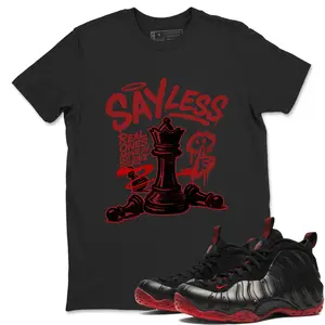 Unisex T-shirt to match Jordan Foamposite Cough Drop - Say Less. 100% Cotton for Casual Wear. Comfortable Summer Unisex T-Shirt to match Jordan Sneaker. Streetwear Style. urban outfitters