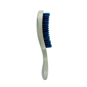 JIGGSAWMILLIONS Wave Brush, Soft Grey Tribal Wave Brush Custom Grip, Blue Bristle Hair Brush For Men and Women curl defining