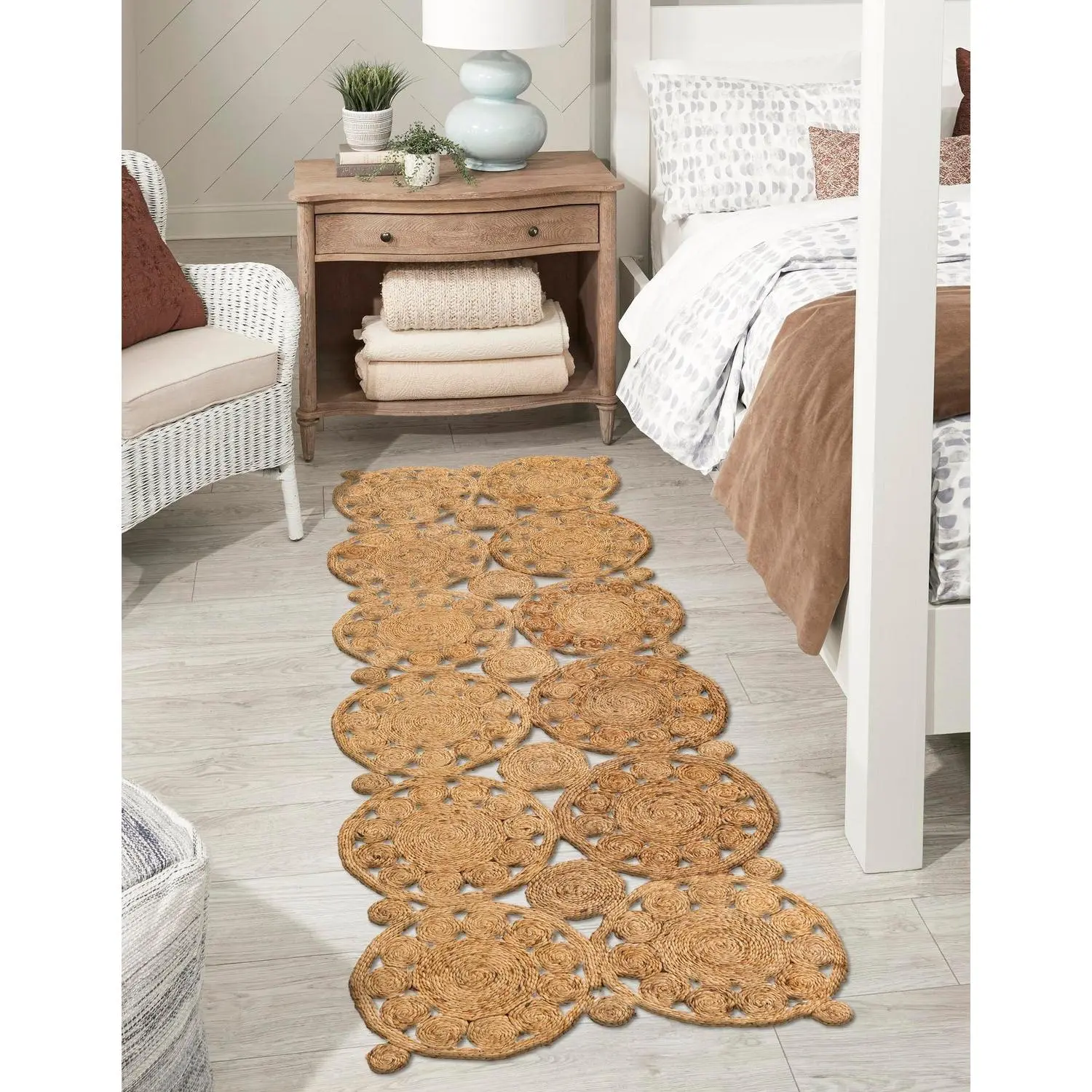 Natural Braided Jute Rug