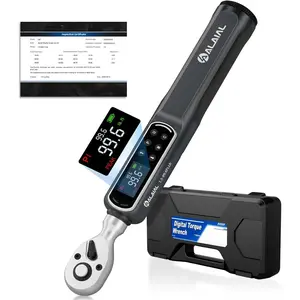 3/8" Digital Torque Wrench 1.5-99.6Ft.Lb/2-135Nm, +-2% Accuracy  Torque Wrench with LED Display, Buzzer & Vibration Alert for Automotive, , ,  Repair, Mechanics, DIY