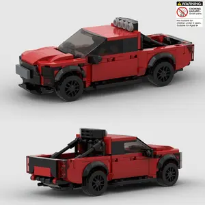 318pcs Classic Retro Pickup Truck Building Toy Car Model Set, Building Blocks Set, Building Block Sets, Adult DIY Super Sports Racing Car Kit, Birthday Halloween Christmas Gift