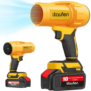 Brushless Cordless Leaf Blower with 21V Battery 3000mAh, 105MPH 400CFM Variable Speed Turbo Blower, Lightweight Handheld Blower for Lawn, Garage, Snow, Patio