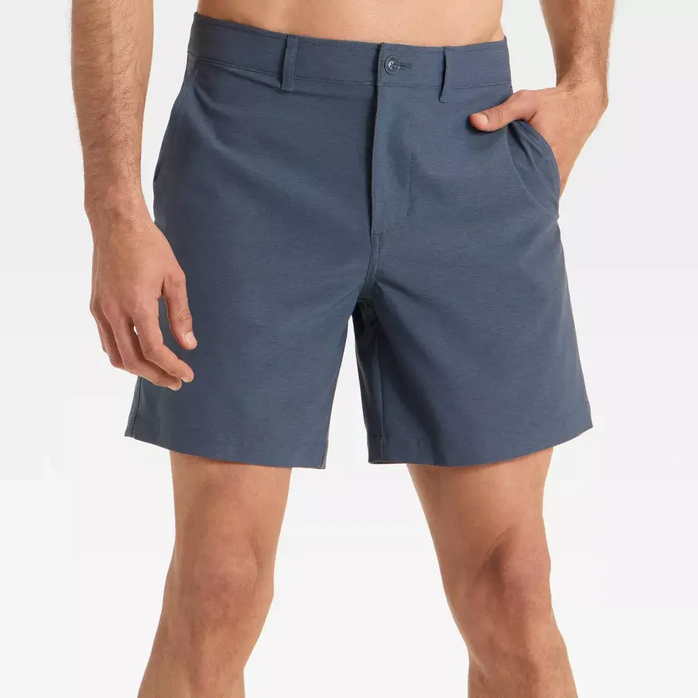 Men's 7'' Hybrid Swim Shorts - Goodfellow & Co Navy Blue 38
