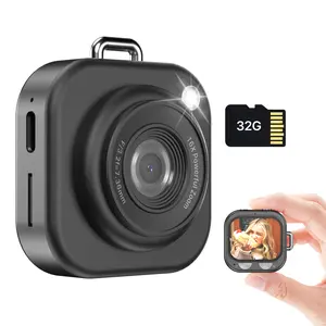 [Spring flash Sale]W&O Mini Keychain Digital Camera Y2K Pocket-Size Retro Vlog Camera with 32G Card & Charging Cable for Travel Concerts Kids Instant Party Compact Vintage Style