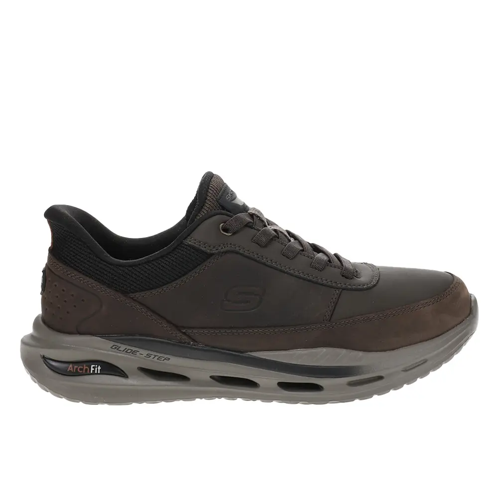 Skechers Mens Slip-Ins Arch Fit Orvan Moxley Slip On Sneakers Shoes Casual - Brown