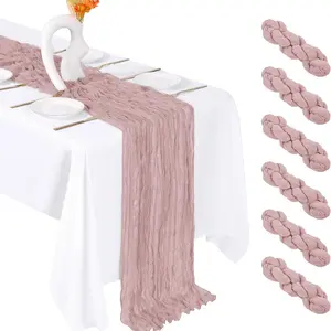 Bohemian Transparent Table Runner (length 3.05m), Elegant Desktop Decoration for Weddings, Birthdays, Baby Showers, Party Supplies