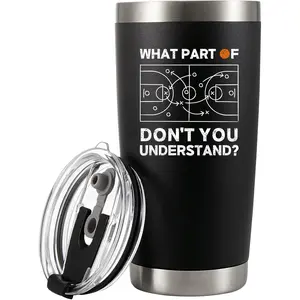 What Part of Don’t You Understand Basketball Gifts Vacuum Insulated Tumbler Basketball Coach Gifts Sports Player Stainless Steel Travel Mug with Removable Lid and Straw 20 OZ Stainless Steel Tumbler