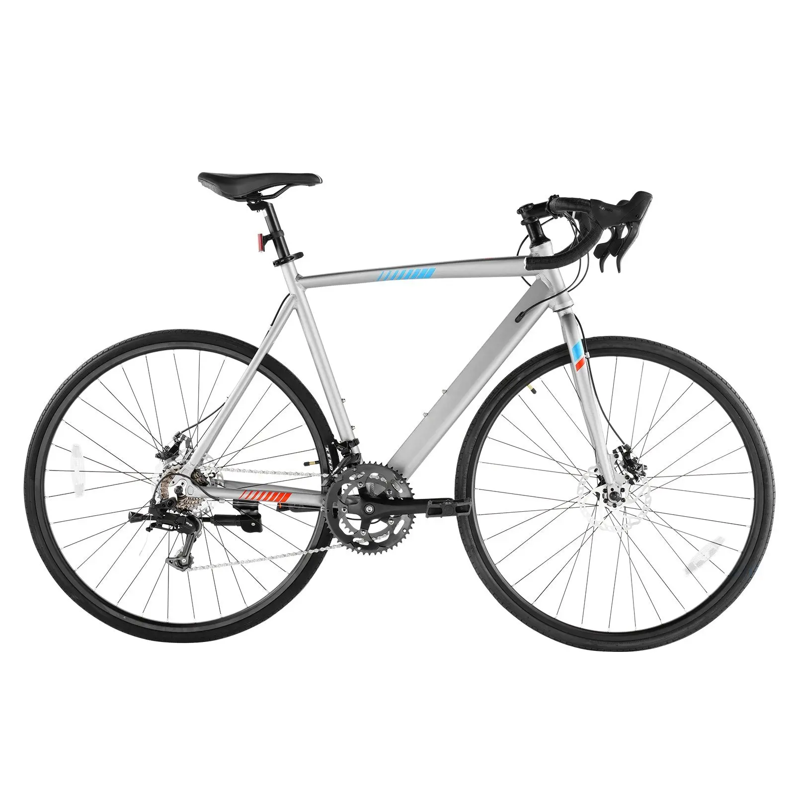 700c Road Bike for Commuting, Lightweight Aluminum Frame with 14-Speed Drivetrain, Disc Brakes, and Aerodynamic Drop Bars for Adults, Road Cycling, Aerodynamic Drop Handlebars