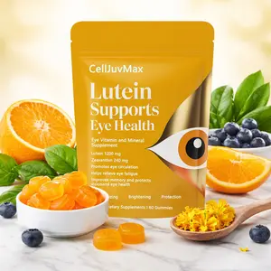 Lutein & Zeaxanthin Gummies – Eye Health Supplement with Astaxanthin, Vitamins A, C & E – Blue Light Support, Vision Care, Berry Flavor – 60 Gummies