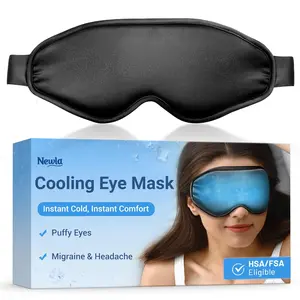 Cooling Eye Mask for Puffy Eyes, FSA HSA Eligible, Reusable Gel Ice Pack for Migraine, Headache & Post-Surgery Relief, Soft Comfortable Sleep Mask for Dark Circles & Puffiness