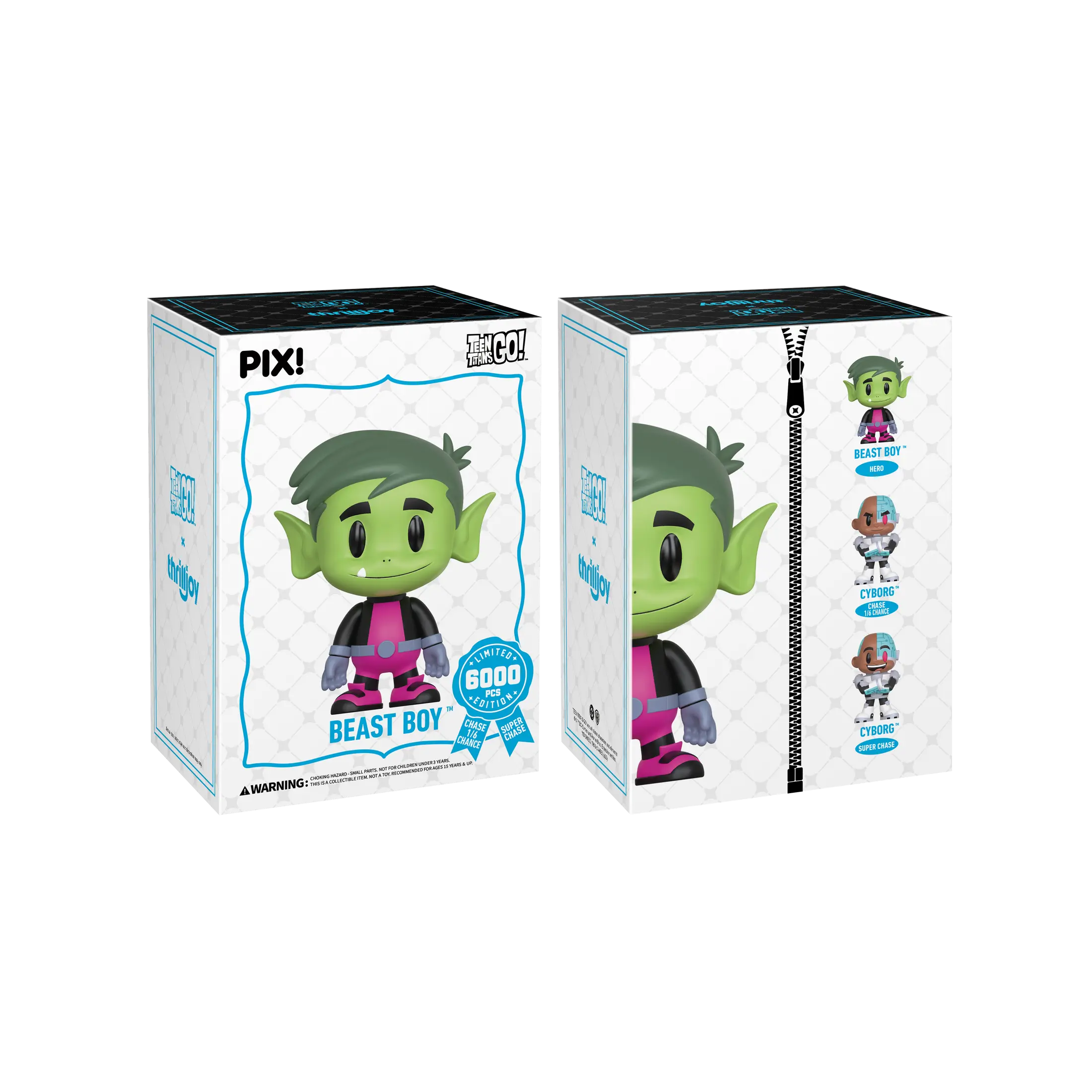 Thrilljoy PIX! Teen Titans Beast Boy LE 6000 Collectible Blind Box Vinyl Figure