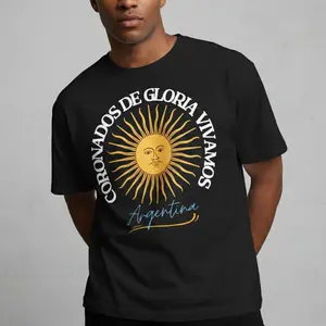 Men's Graphic T-Shirt - Short Sleeve Crew Neck Regular Fit Casual Wear | Soft & Breathable Fabric, Durable Print, Everyday Comfort, Machine Washable, 2026 DreamCup-Sun of May Argentina