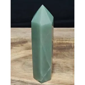 Natural Green Aventurine Crystal Tower - Natural Crystal for Abundance, Prosperity, New Beginnings, Crystals