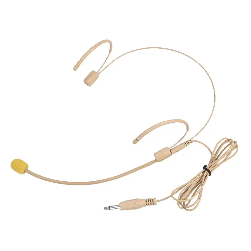 Skin-Color Invisible Wired Head-Mounted Microphone, Adjustable Metal ...