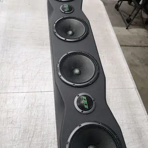 Universal 38" Sound Bar Pod 4 x 6.5" Midrange and 2 Tweeters Wood and Fabric Cut Out 5.90 Inches for Deaf Bonce Speaker Only No Bocinas Incluidas no speakers included     MADE FOR DEAF BONCE SPEAKERS ONLY