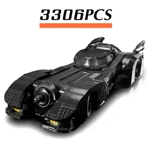New 3306 Piece Movie Series Dark Batmobile Building Block Toy Set, Adult and Child Toy, Gift for Boys and Girls, Birthday Present