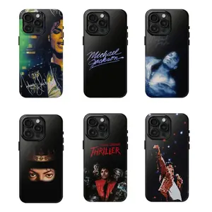 MJ King Of Pop Tough Phone Case, MJ Phone Case, Gift for Fans, Trendy Protective Case Suitable for iPhone 17-11 Pro Max/Plus and  Samsung Galaxy S23-25