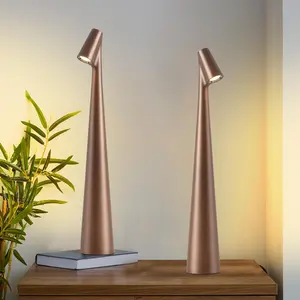 Cordless Small Table Lamps,Modern Creative Table Lamp, 3 Levels Brightness Portable Desk Lamp,Rechargeable Battery Lights for Outdoor, Restaurant, Bedside, Baby Night Light,Gifts