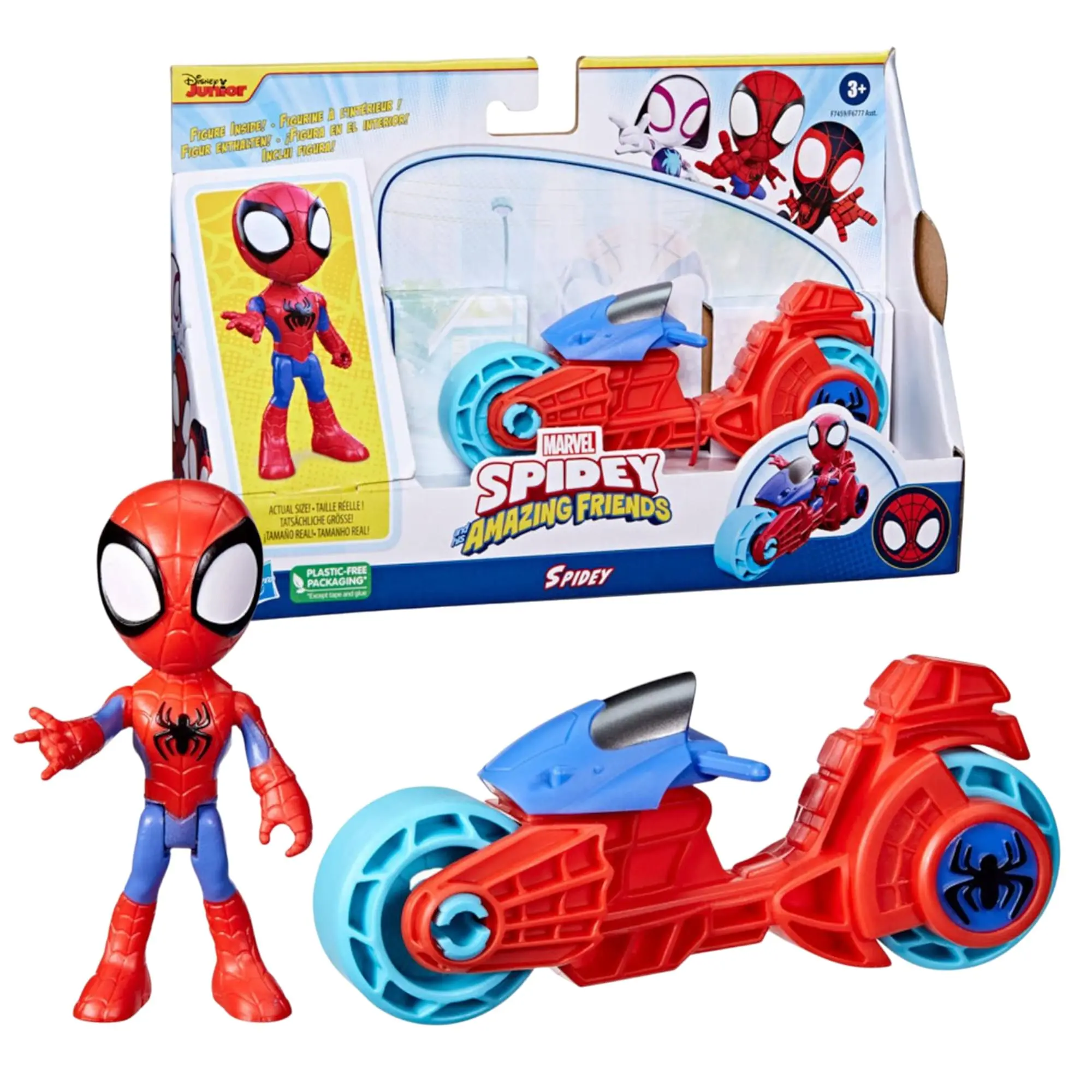 Marvel Spidey and Friends Figure & Motorcycle | Spidey