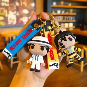 Cartoon 3D Idol Keychain, Music Idol Keyring for Claw Machine, Festival Gift, Souvenir