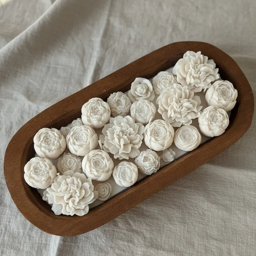 UNIQUE FLOWER BED SOY CANDLE UNIQUE FLOWER BED SOY CANDLE