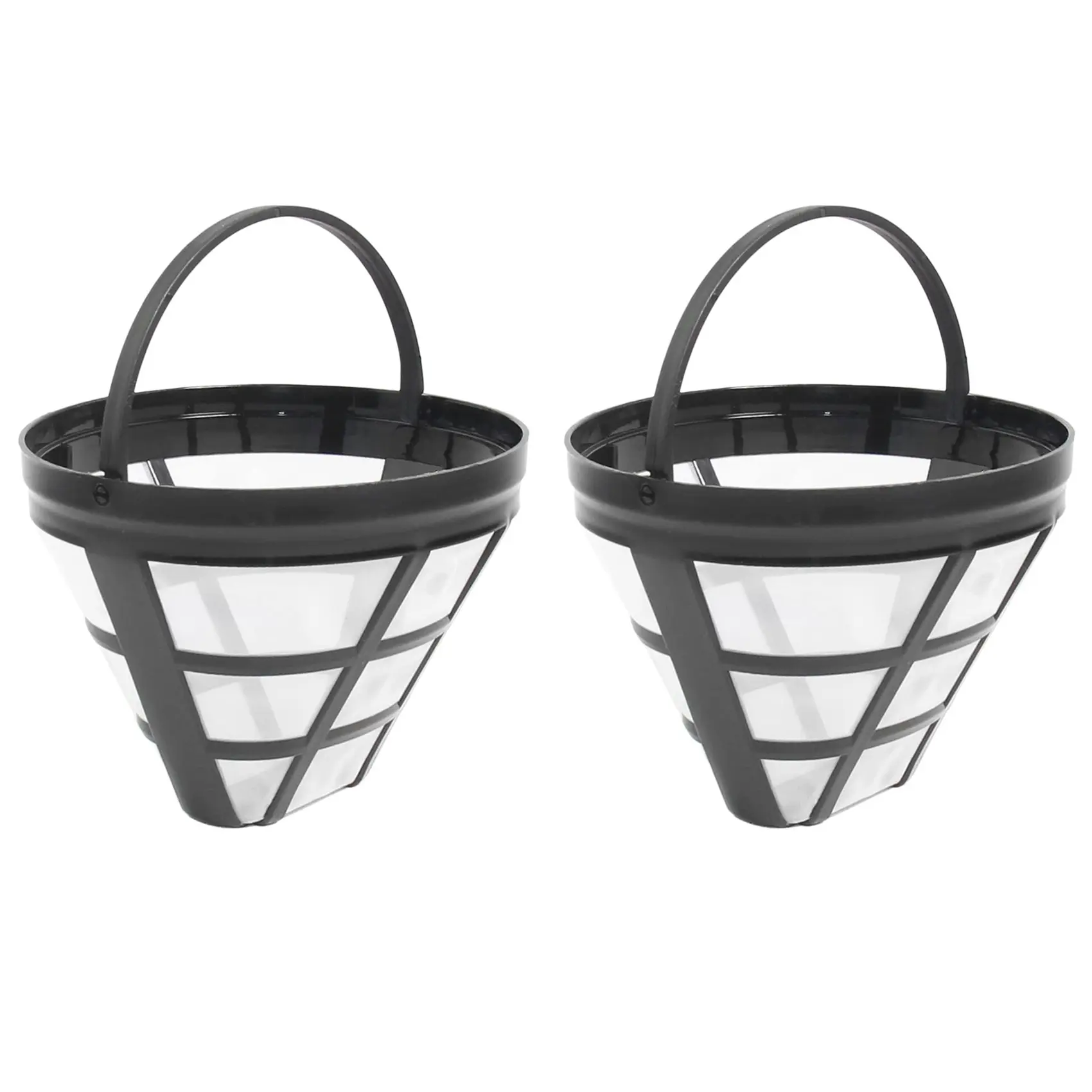 2Pack No.4 Reusable Coffee Maker Basket Filter for Cuisinart Ninja Filters, Fit Most 8-12 Cup Basket Drip Coffee Machine US