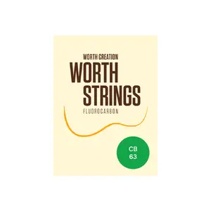 Worth Clear Fluorocarbon Baritone Ukulele Strings CB 63 (D-G-B-E) Enough For 2 Sets