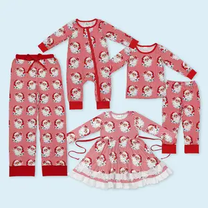Christmas Santa Claus design family pajama set