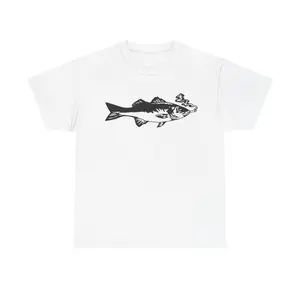 smoking fih - Cotton  Tee