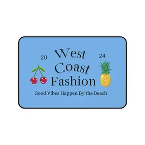 West Coast Vibes Desk Mat | Beach Decor, Home Office, Work Station, Personalized Gifts, Desk Accessories