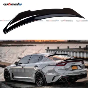 2018-2023 Kia Stinger PSM Style High-Kick Duckbill Trunk Wing, Gloss Black ABS Carbon Fiber Aerodynamic Body Kit, Direct-Fit for GT GT1 GT2 Line Hatchback Accessories fathersdaygift fathersdaygift
