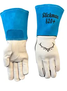 LIMITED EDITION TEAL*820 Plus Elk Skin Welding Glove with Nomex Liner for Enhanced Protection and Modern Design - Unisex Sizes XS-XXL