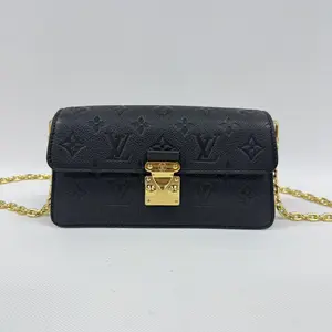 Pre-owned Louis Vuitton canvas Belt Bags wallet on chain metis woc【BF 2】