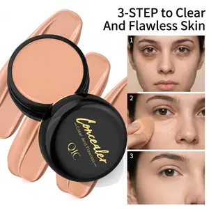 Full Coverage Concealer Balm, Lightweight Matte Finish Cream, Buildable Coverage for Dark Circles, Blemishes & Spots, Waterproof Long-Lasting Makeup for All Skin Types.