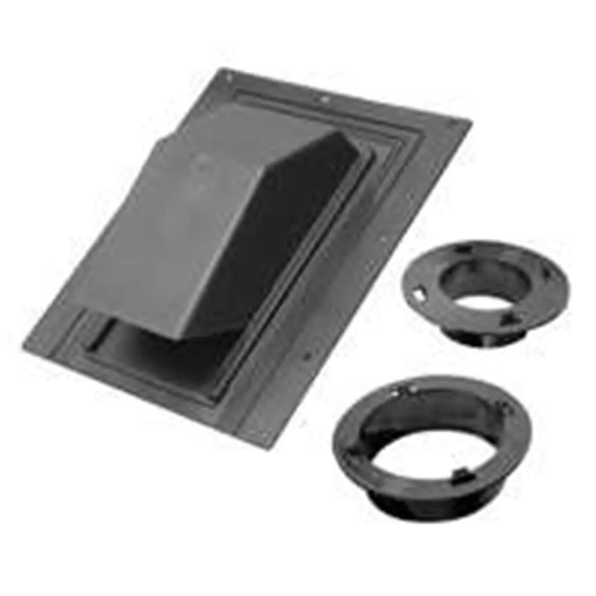 212 MAIN 4 In. Black Plastic Functional Roof Round Cap & Damper - Lambro Industries 354R Replacement Vent, Household Appliance Parts, 3-4 In. Installations, Includes Collars, Dust Blocker, Filter Device, 11.5 x 5.38 x 10.25 in Ventilation Accessory