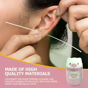 240 Pcs Ear Piercing Cleaning Tool Set, Disposable Portable Ear Cleaner Kit, Essential Jewelry Care Accessories for Daily Use