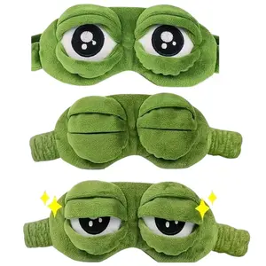3D Frog Sleep Mask, Soft Cartoon Eyeshade for Men and Women, Portable Blindfold for Travel, Napping, and Winter Home Relaxation SpringStatements