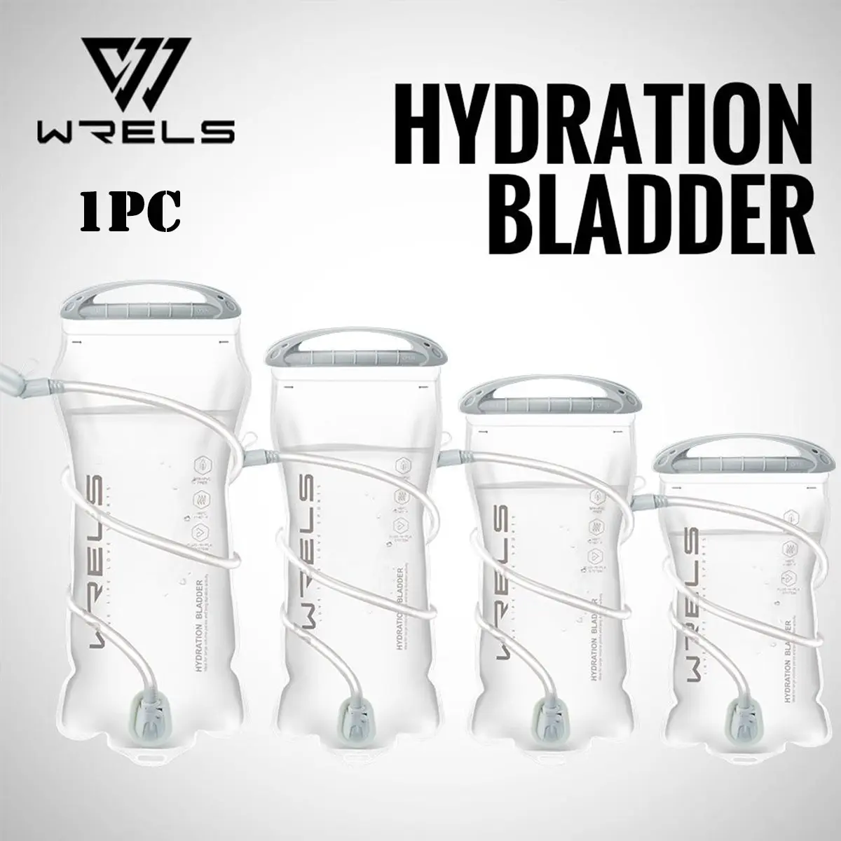 1PC 1L/1.5L/2L/3L Sports TPU Water Bladder Bag Hiking Sports Backpack Water Bag Foldable Waterproof Water Bag Suitable for Hiking, Mountaineering, Cycling, Camping Collapsible Water Container Portable Water Bottle, Hiking Essentials