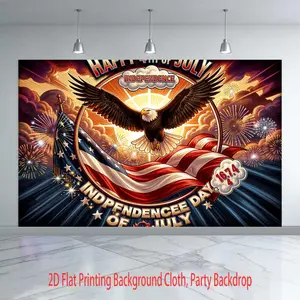 2D Flat, 2D Flat Products, Happy 250th Anniversary 1pc Patriotic Eagle Soars Before Radiant Sun, UV Printing- Backdrop Cloth, Living Room Bedroom Office Wall Hanging, Home Decor Room Decoration Party Decoration, Bedroom Aesthetic Tapestry